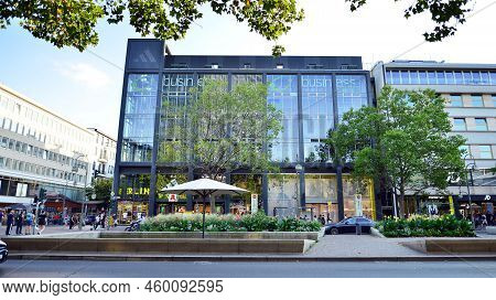 Berlin, Germany. 16 August 2022. A Bustling City, A Street Of A Great Metropolis.the Luxury Shopping