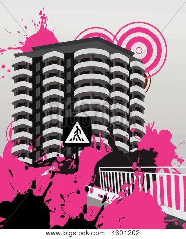 City Background. Vector Illustration