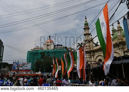 Kolkata,west Bengal,india - 21st July 2022 : All India Trinamool Congress Party, Aitc Or Tmc, At Eku