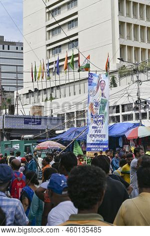 Kolkata, West Bengal, India - 21st July 2022 : All India Trinamool Congress Party, Aitc Or Tmc, At E