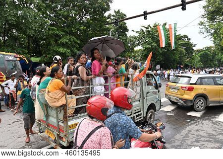 Kolkata, West Bengal, India - 21st July 2022 : All India Trinamool Congress Party, Aitc Or Tmc, At E
