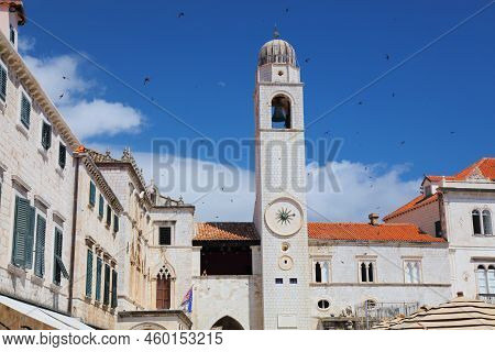 Dubrovnik, Croatia. Medieval Old Town. Dubrovnik Bell Tower.