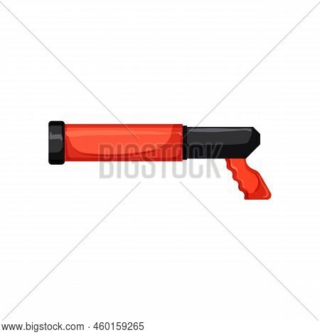 Fun Water Gun Toy Cartoon. Fun Water Gun Toy Sign. Isolated Symbol Vector Illustration
