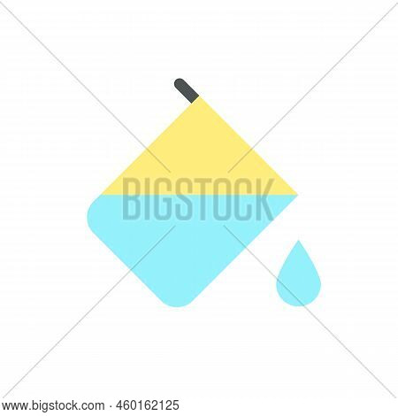 Paint Bucket Tool Flat Color Ui Icon. Colour Replacement. Fill Area With Color. Editor Instrument. S
