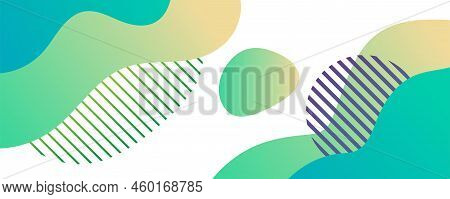Liquid Shape Abstract Background Colorful Template Banner With Gradient Color