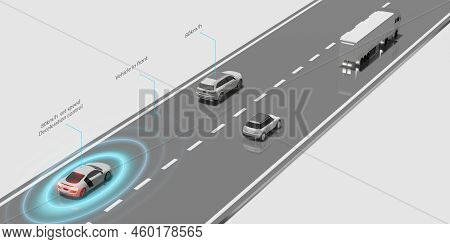 Autopilot Adaptive Cruise Control System Ev Front Car Distance Auto Emergency Braking  Emergency Bra