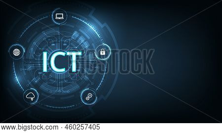 Information And Communication Technology Concept(ict).information And Communication Technology On Da