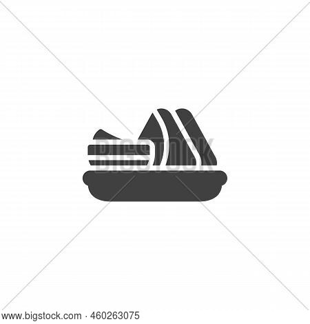 Indian Samosa Vector Icon. Filled Flat Sign For Mobile Concept And Web Design. Samosa Glyph Icon. Sy