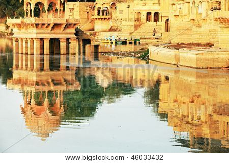 Gadisagar jezero, Jaisalmer, Indie