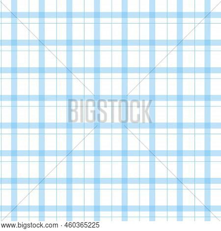 Checkered Square Seamless Pattern Symmetrical Blue Background For Textile Design