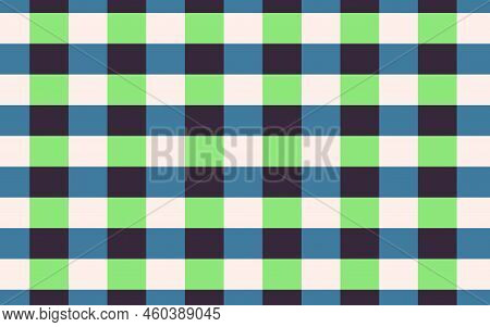 Colorful Checkered Pattern Background. Seamless Pattern Illustration Background. Tablecloth Pattern.