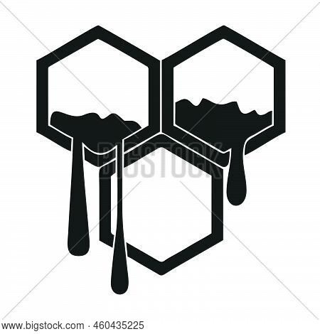 Honeycomb Icon Isolated On White Background. Honeycomb Icon Symbol For Logo, Web, App, Ui. Honeycomb