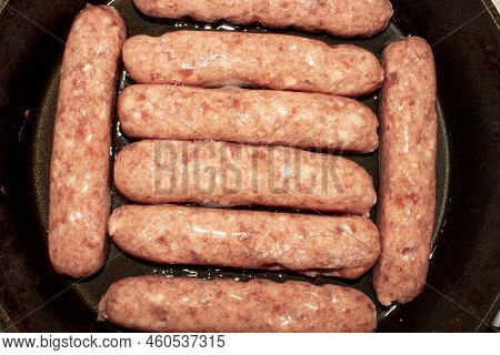 Pork Kupaty From Chopped Meat.pork Sausages Made From Natural Meat.fresh Pork Kupaty.