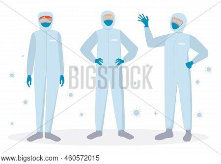 Team Of Epidemiologists And Medical People And Personal