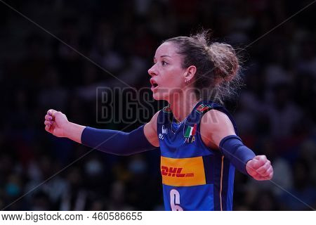 Ankara, Turkiye - June 04, 2022: De Gennaro Monica In China Vs Italy Vnl Pool Match In Ankara Arena