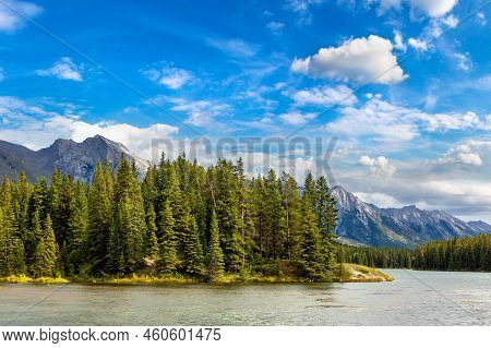 Johnson Lake In Banff National Park, Canada