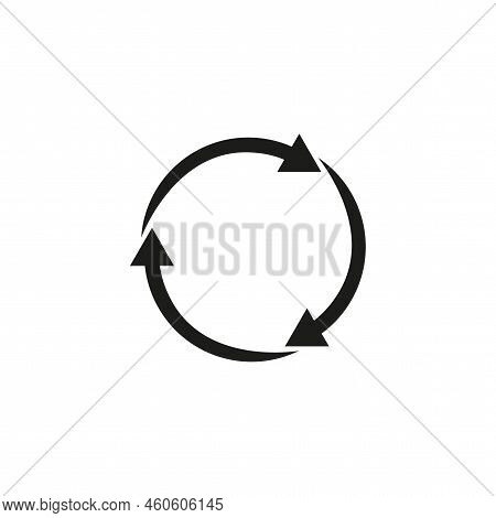 Circular Arrows. Infographic For Web Design. Reload Symbol. Vector Illustration. Stock Image.
