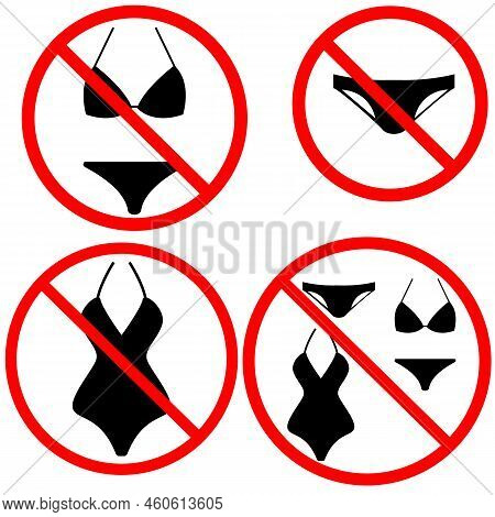 No Swim Wear Icon On Image & Photo (Free Trial) | Bigstock