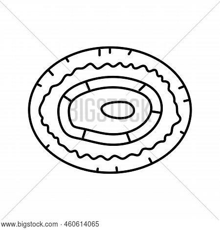 Limpet Sea Shell Beach Line Icon Vector. Limpet Sea Shell Beach Sign. Isolated Contour Symbol Black 