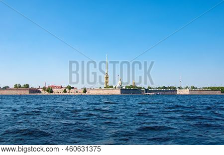 St. Petersburg, Russia - August 15 , 2022: Peter And Paul Fortress On Zayachy Island. . High Quality