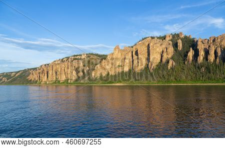 Lena Pillars National Park In Yakutia, Russia, Unesco World Heritage