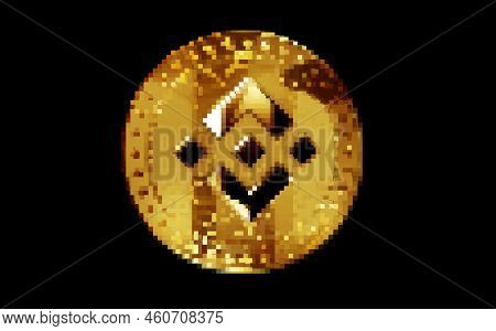Binance Bnb Stablecoin Cryptocurrency Golden Coin 3D Illustration