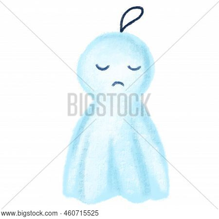 Teru Bozo Rain Doll Bored Sad Hanging Charm Character Illustration Hand Drawing