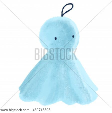 Teru Bozo Rain Doll Bored Sad Hanging Charm Character Illustration Hand Drawing