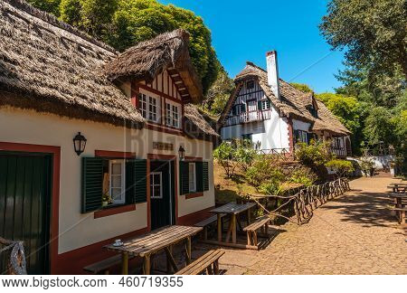 Beautiful Houses At The Beginning Of Levada Do Caldeirao Verde, Queimadas, Madeira. Portugal