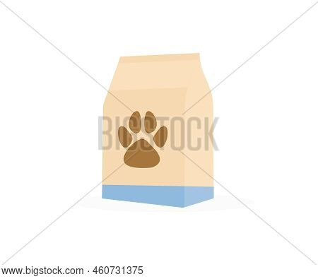 Pet Food, Pet Shop Logo Design. Wet And Dry Pet Food, Food For Cats And Dogs Vector Design And Illus