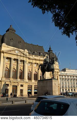 The National Library Located On Calea Victoriei In Bucharest, Romania, 2022