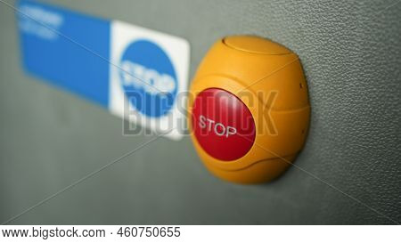 Stop Button For Passengers To Indicate The Intention Of Getting Off