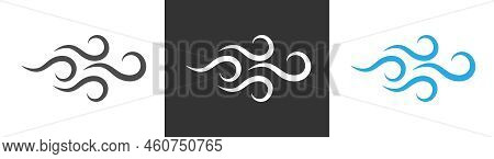 Wind. A Set Of Icon, Sign And Pictogram Templates. Empty Outline, Flat Style