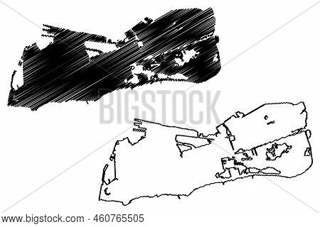 Key West Island (united States Of America, Florida, Cenrtal America, Caribbean Islands, Usa,) Map Ve