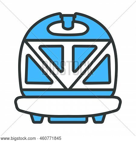 Kitchen Sandwich Maker Icon. Editable Bold Outline With Color Fill Design. Vector Illustration.