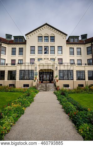 Sitka, Alaska - July 26, 2022 - View Of Sitka's Alaska Pioneers Home.
