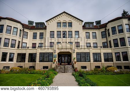 Sitka, Alaska - July 26, 2022 - View Of Sitka's Alaska Pioneers Home.