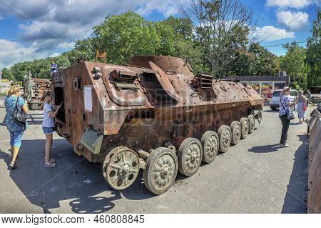Destroyed Military Equipment Of Russia During The War In Ukraine