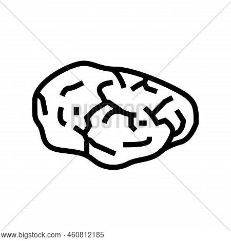 Turquoise Stone Rock Line Icon Vector. Turquoise Stone Rock Sign. Isolated Contour Symbol Black Illu