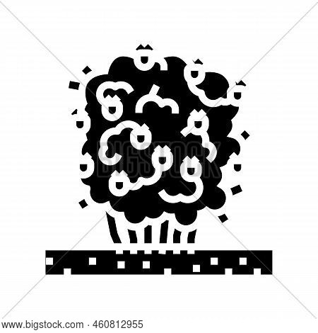 Green Blackberry Bush Glyph Icon Vector. Green Blackberry Bush Sign. Isolated Symbol Illustration