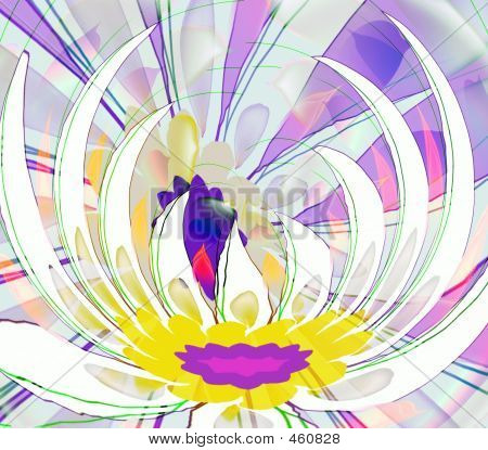lila Absraction Blumen