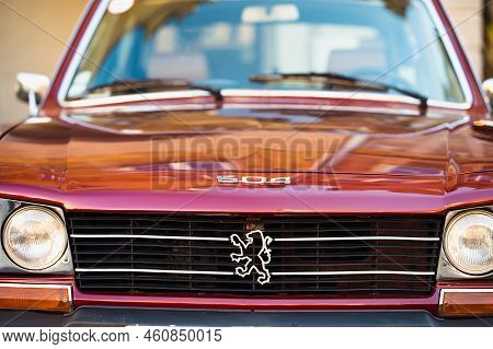 Olsztyn, Poland - 31 August 2022, Rally Of Old Cars Car Peugeot 504