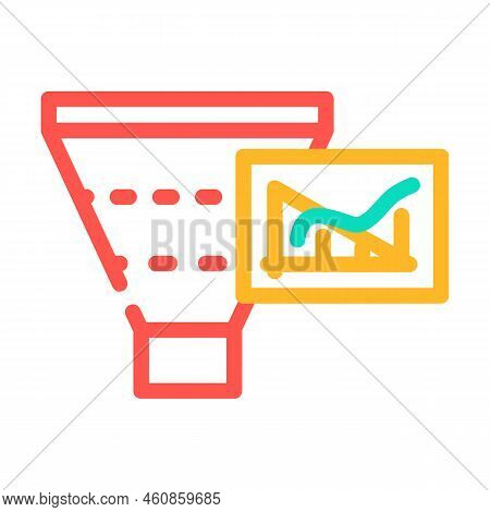 Increase Mqls Color Icon Vector. Increase Mqls Sign. Isolated Symbol Illustration