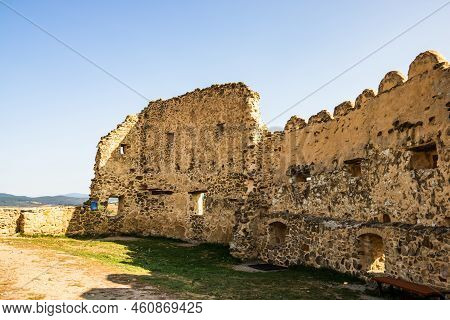 Famous Rupea Fortress In Transylvania, Romania. Rupea Citadel (cetatea Rupea)