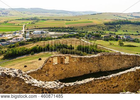 View From Rupea Fortress In Transylvania, Romania. Rupea Citadel (cetatea Rupea)