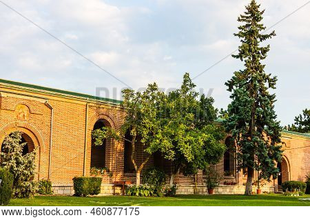 Gardens Of Dealu Monastery (manastirea Dealu) Located On The Hills Of Targoviste Mountains