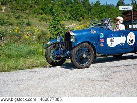 Bugatti T40 1929 On An Old Racing Car In Rally Mille Miglia 2022 The Famous Italian Historical Race