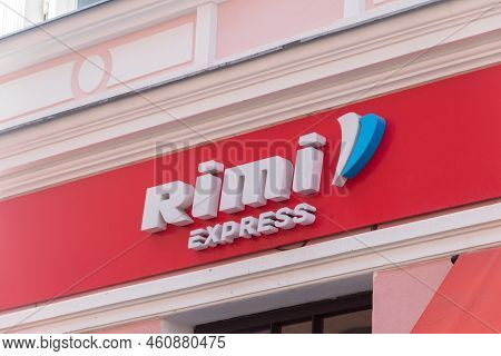 Tallinn, Estonia - June 19, 2022: Rimi Express Store Logo.