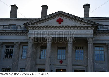 Washington, Dc - Apr 3: American Red Cross National Headquarters In Washington Dc, As Seen On April 