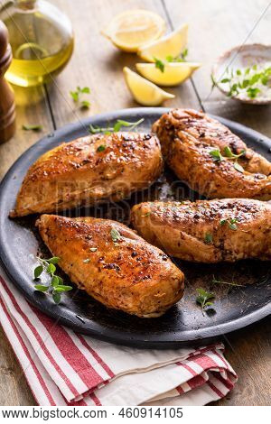 Roasted Or Seared Chicken Breast With Herbs